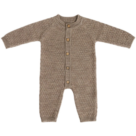 Smallstuff Nature Melange Byxdress Square Stickad Merino Ull