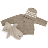 Smallstuff Nature Melange Cardigan Square Stickad Merino Ull