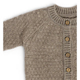 Smallstuff Nature Melange Cardigan Square Stickad Merino Ull