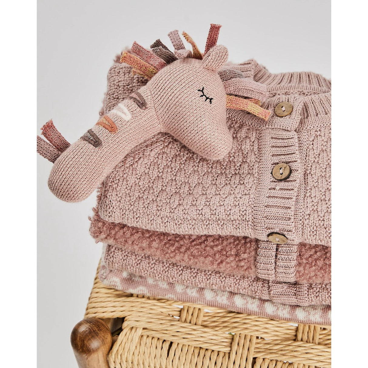 Smallstuff Powder Cardigan Square Stickad Merino Ull