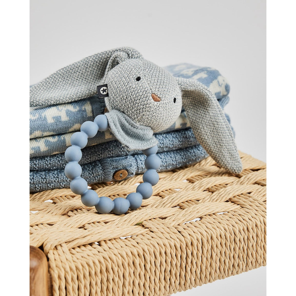 Smallstuff Blue Väst Ao Elephants Merino Ull