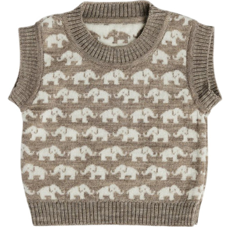 Smallstuff Nature Melange Väst Ao Elephants Merino Ull