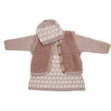 Smallstuff Rose Väst Med Knappar Bouclé Merino Ull