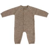 Smallstuff Nature Melange Byxdress Square Stickad Merino Ull