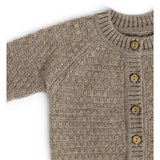 Smallstuff Nature Melange Byxdress Square Stickad Merino Ull