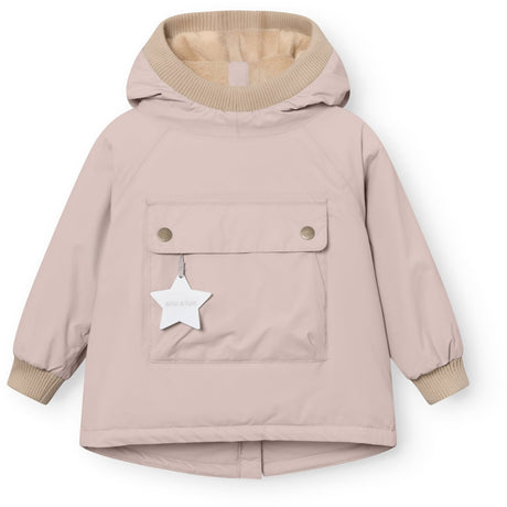 Mini A ture Cloudy Rose Matbabywen Fleece Lined Winter Anorak. GRS