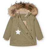 Mini A ture Aloe Green Matwang Fleece Lined Winter Jacka Fur. GRS