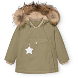 Mini A ture Aloe Green Matwang Fleece Lined Winter Jacka Fur. GRS