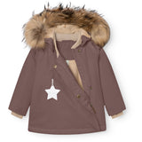 Mini A ture Peppercorn Plum Matwang Fleece Lined Winter Jacka Fur. GRS
