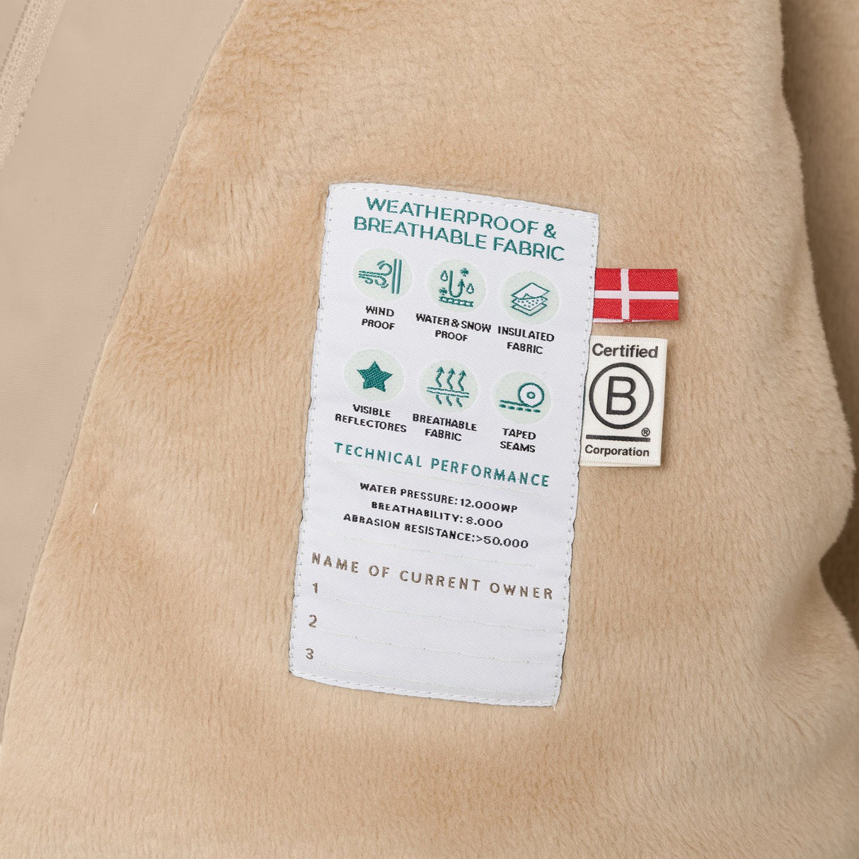 Mini A ture Savannah Tan Matwang Fleece Lined Winter Jacka Fur. GRS