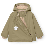 Mini A ture Aloe Green Matwang Fleece Lined Winter Jacket. GRS