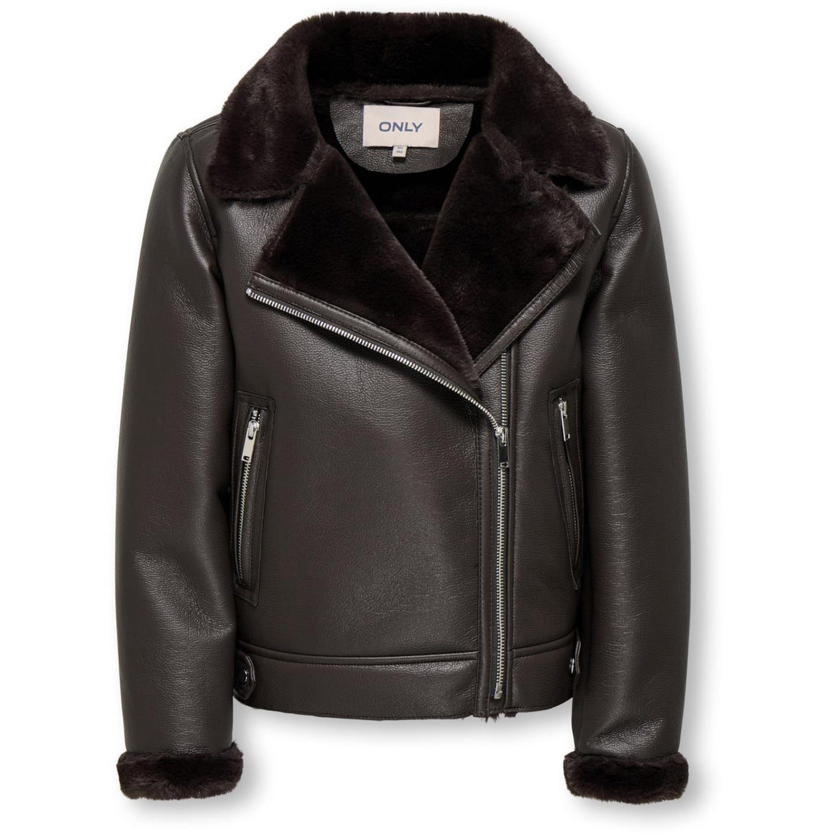 kids ONLY Black Coffee Kogstarry Bonded Nallebjörn Jacka Otw