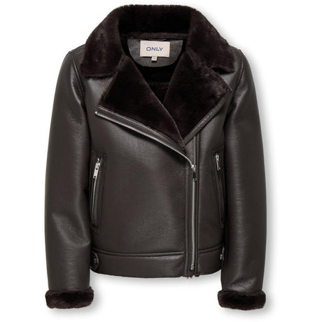 kids ONLY Black Coffee Kogstarry Bonded Nallebjörn Jacka Otw