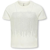 kids ONLY Cloud Dancer Rhinestone Silver Kogbillie Life S/S Stone Topp Jrs