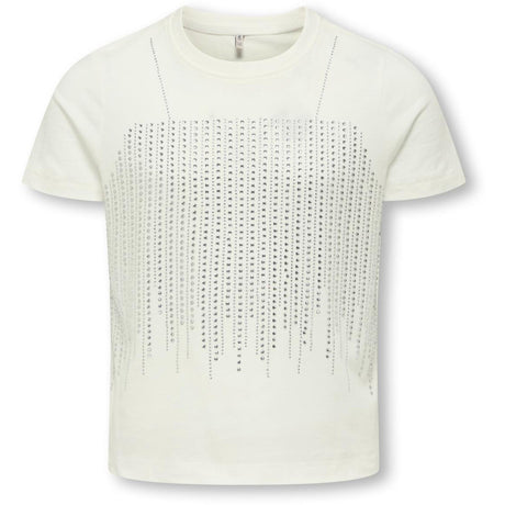 kids ONLY Cloud Dancer Rhinestone Silver Kogbillie Life S/S Stone Topp Jrs