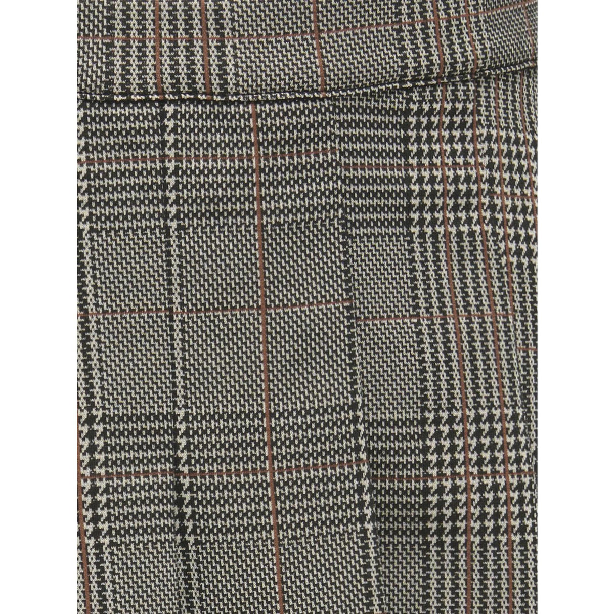 kids ONLY Seal Brown Libra Checks Kogfine Pleat Kjol Jrs