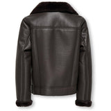 kids ONLY Black Coffee Kogstarry Bonded Nallebjörn Jacka Otw