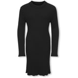 kids ONLY Black Kogbianka Life Ls Rib Klänning Knt