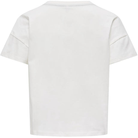 kids ONLY Cloud Dancer Nevada Kogditte Life S/S Ovz Printed Topp Jrs