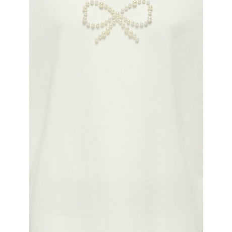 kids ONLY Cloud Dancer Bow Kogkate Life Ss O-Neck Pearl Topp Jrs