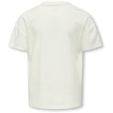 kids ONLY Cloud Dancer Bow Kogkate Life Ss O-Neck Pearl Topp Jrs