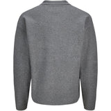 Jack & Jones Junior Medium Grey Melange Jprblabradfort Stickad Pikétröja Ln Jnr