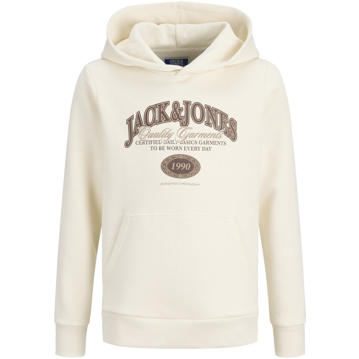 Jack & Jones Junior Antique White Jjari Branding Sweat Huva Jnr