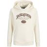 Jack & Jones Junior Antique White Jjari Branding Sweat Huva Jnr