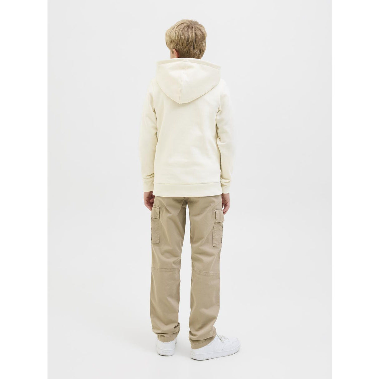 Jack & Jones Junior Antique White Jjari Branding Sweat Huva Jnr