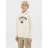 Jack & Jones Junior Antique White Jjari Branding Sweat Huva Jnr
