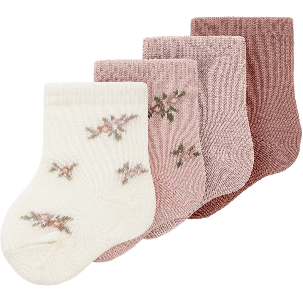 Name It Shadow Gray 4 Pack Nbfwak Wo/Bl 4P Strumpor