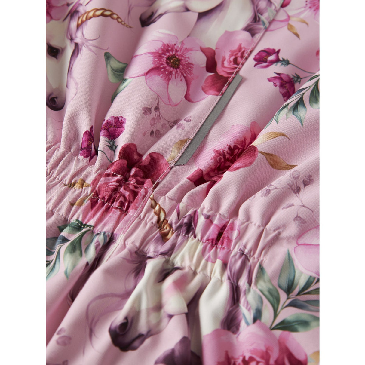 Name It Parfait Pink Floral Unicorn Nmfsnow10 Dräkt Aop Fo Noos