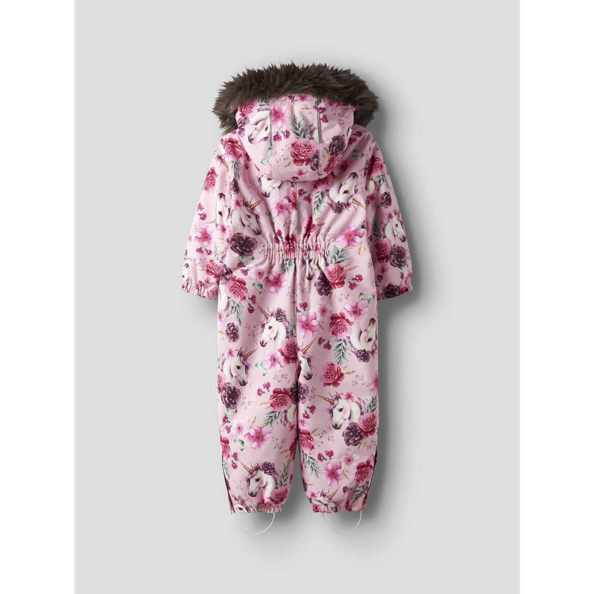 Name It Parfait Pink Floral Unicorn Nmfsnow10 Dräkt Aop Fo Noos