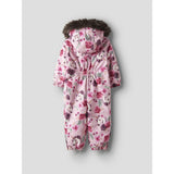 Name It Parfait Pink Floral Unicorn Nmfsnow10 Dräkt Aop Fo Noos