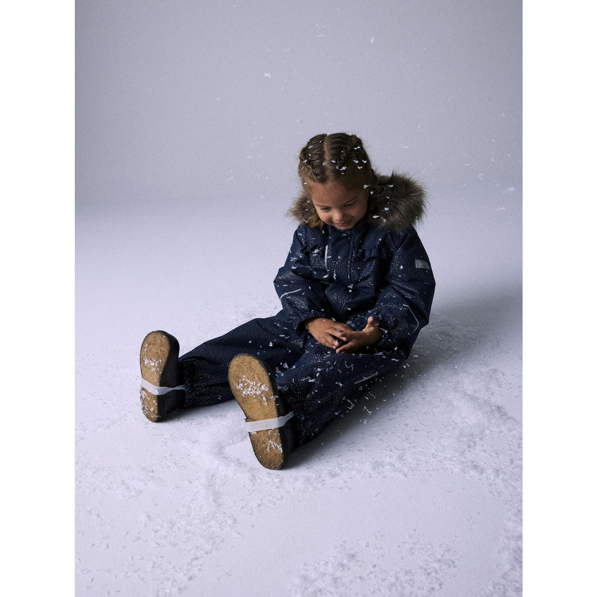 Name It Dark Sapphire Nmfsnow10 Dräkt Frill Glitter Fo