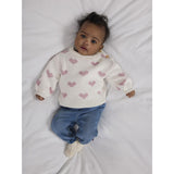 Name It Cloud Dancer Keepsake Lilac Heart Nbfoana Ls Stickad