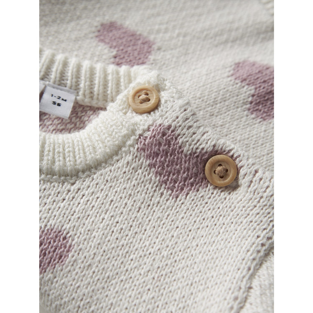 Name It Cloud Dancer Keepsake Lilac Heart Nbfoana Ls Stickad