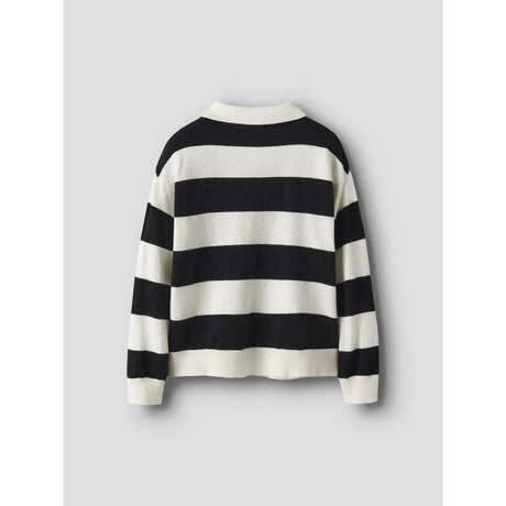 Name It Black Nkmobert Ls Loose Stickad Pikétröja