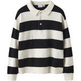 Name It Black Nkmobert Ls Loose Stickad Pikétröja