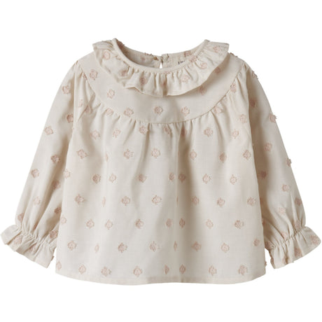 Lil'Atelier Pastel Parchment Nbfnethe Ls Loose Skjorta Lil