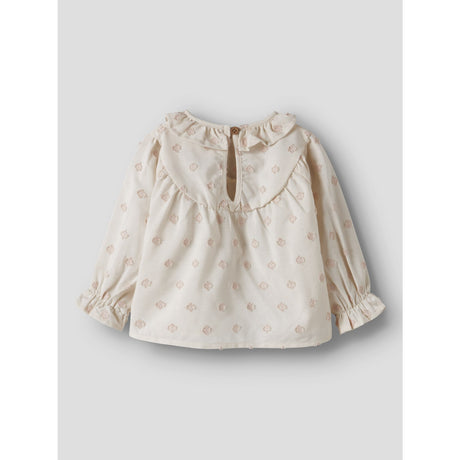Lil'Atelier Pastel Parchment Nbfnethe Ls Loose Skjorta Lil