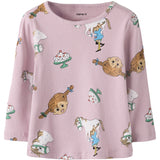 Name It Keepsake Lilac Nmfsoca Pippi Ls Topp Sky