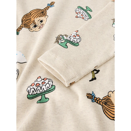 Name It Peyote Melange Nmfsoca Pippi Ls Topp Sky