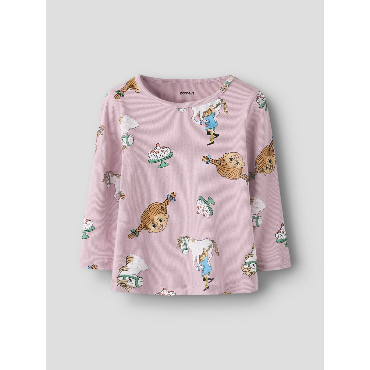 Name It Keepsake Lilac Nmfsoca Pippi Ls Topp Sky