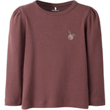 Name It Rose Brown Nmfolika Ls Xsl Topp