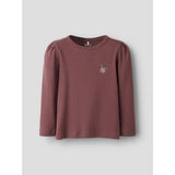 Name It Rose Brown Nmfolika Ls Xsl Topp