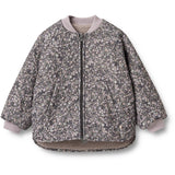 Wheat Black Sea Flowers Vändbar Thermo Jacka Lake