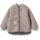 Wheat Black Sea Flowers Vändbar Thermo Jacka Lake