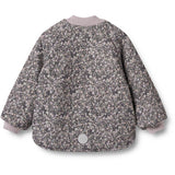 Wheat Black Sea Flowers Vändbar Thermo Jacka Lake