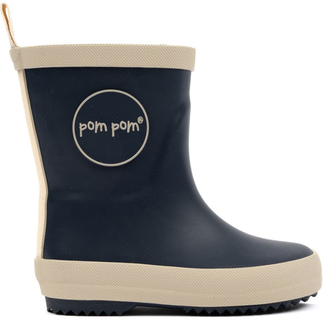 Pom Pom Navy GumBoots™ Solid